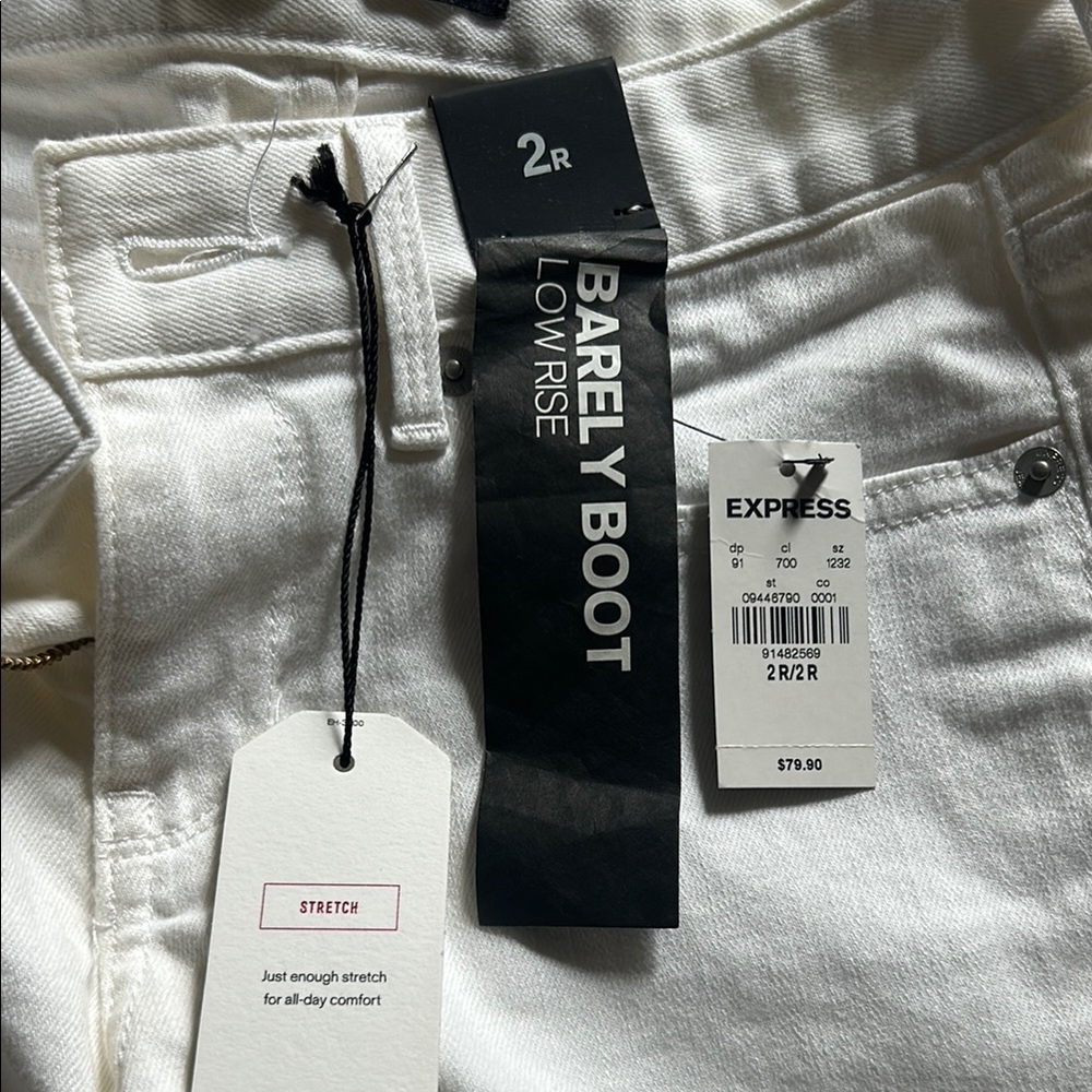 Express Bright White Denim Pants - Picture 3 of 3